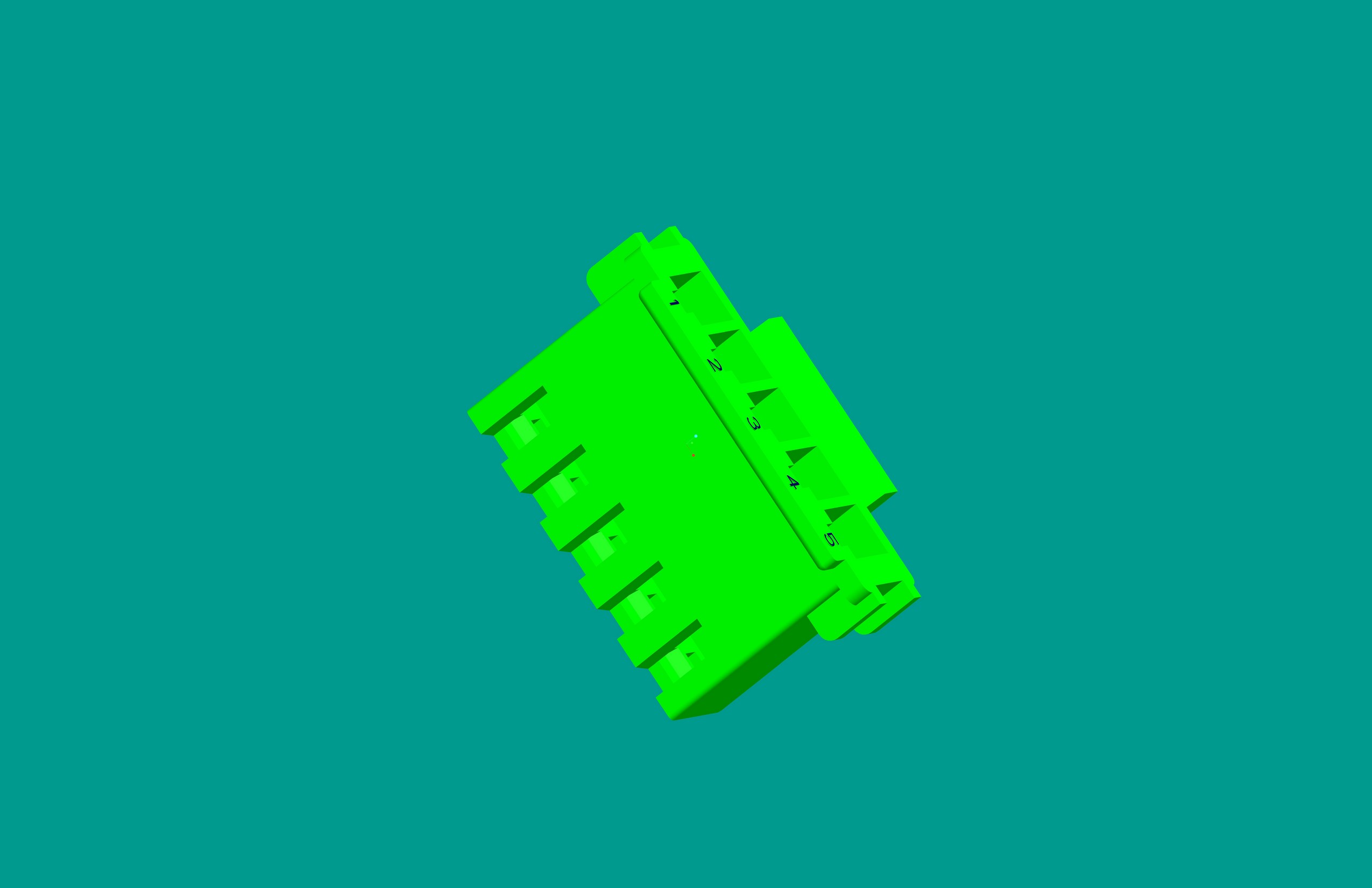 XHD帶扣塑件-5Y綠色