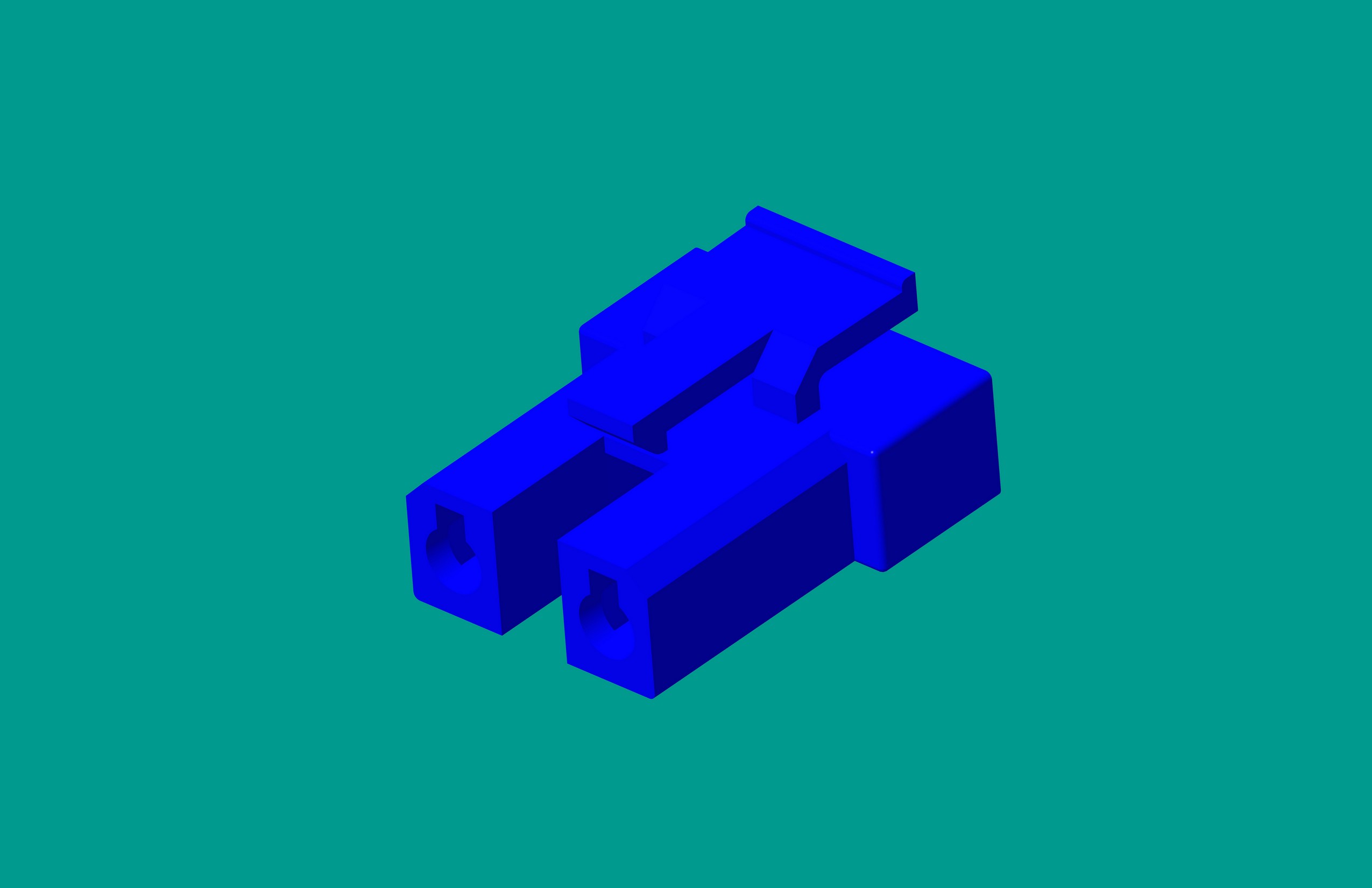 2.1洗衣機塑件-2孔藍色-高灼熱絲
