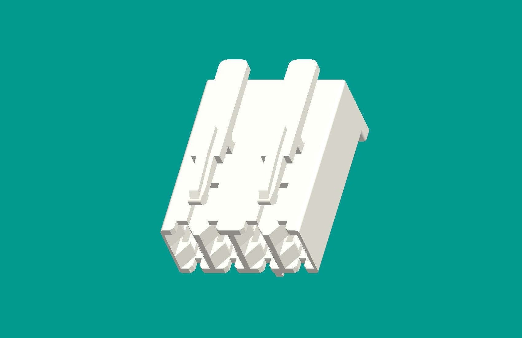 RAST5孔座外扣 4孔(426鍵位)插頭/本色/高灼熱絲