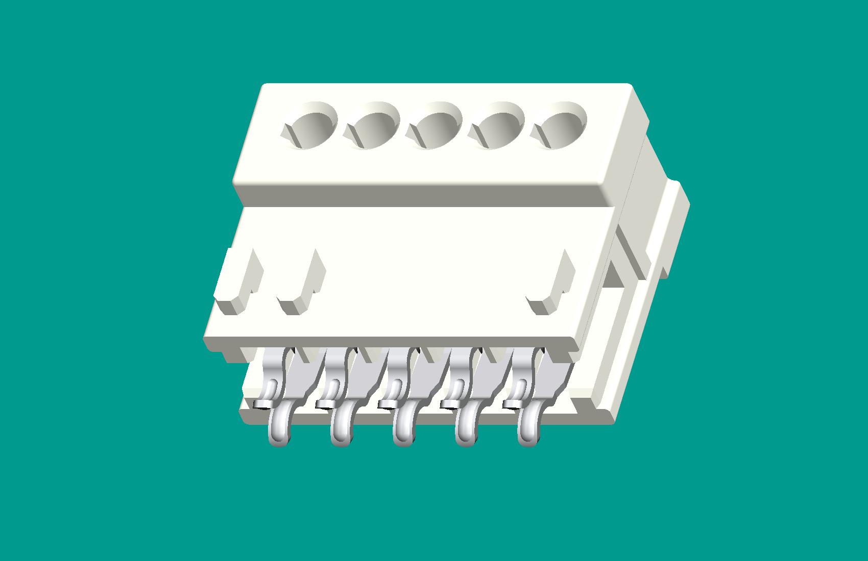 RAST2.5孔座5位(鍵位519)-高灼熱絲